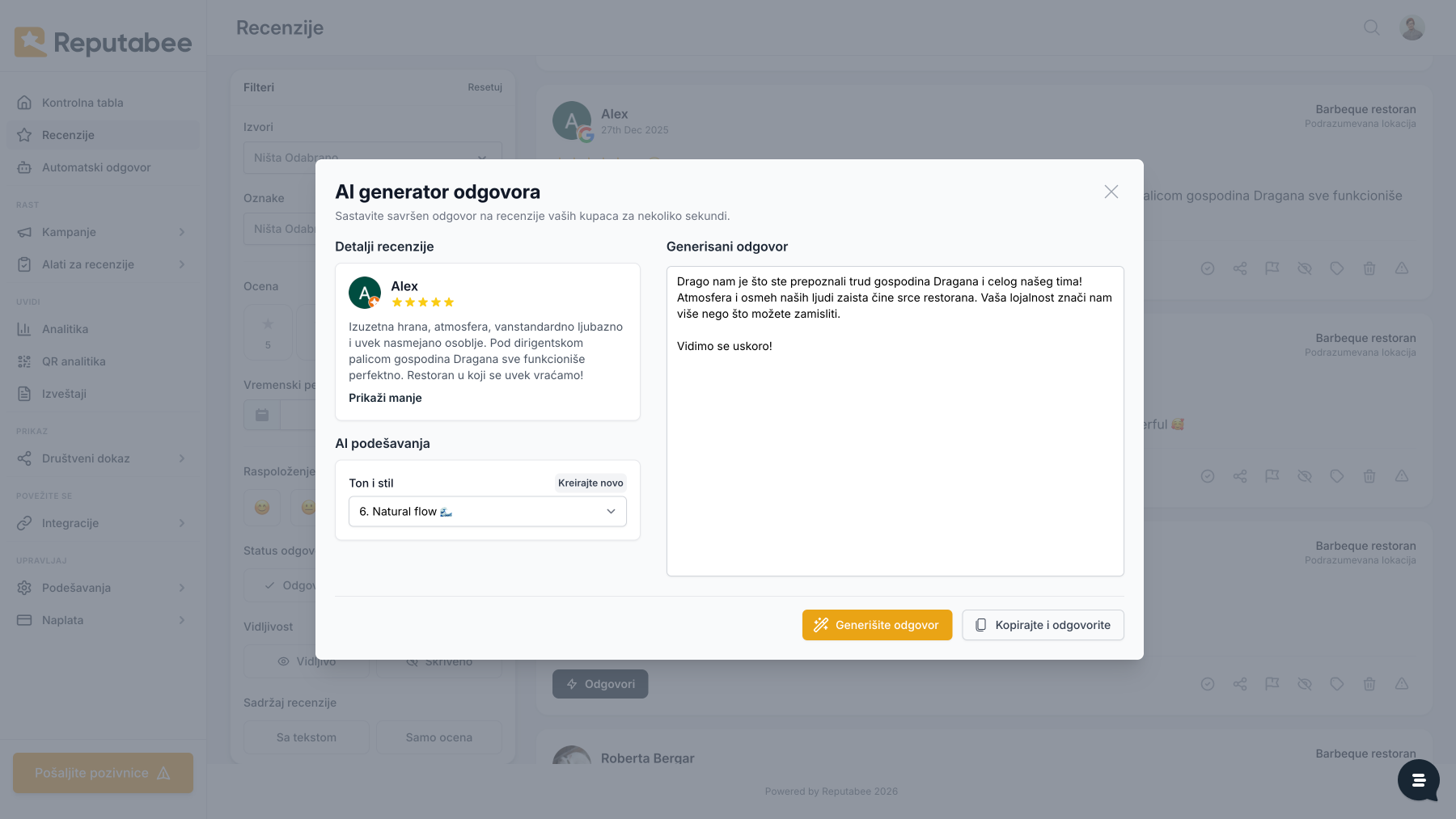 AI generator odgovora